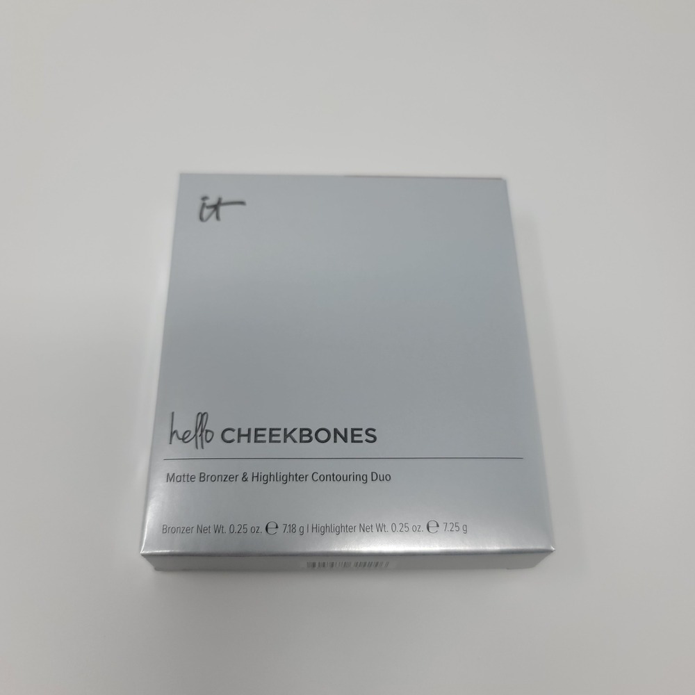 IT Cosmetics Hello Cheekbones Matte Bronzer Love Highlighter Contour Duo New - Picture 6 of 8
